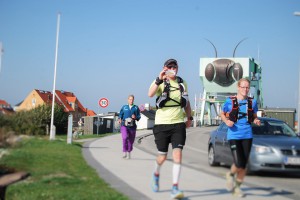 Jette, Søren og Kenneth har løbet fra de 30 km fra Skæskør til Karrebæksminde
